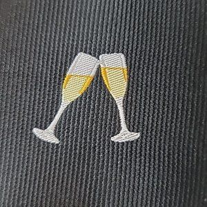 RSVP Talbots Cheer's Women's Dress Pants Size 4 Champagne Glasses New Year Toast